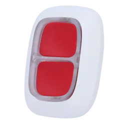 DOUBLEBUTTON-W-Botão de pânico duplo - Grau 2 Ajax- Cor Branco