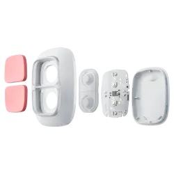 DOUBLEBUTTON-W-Doppio pulsante antipanico - Grado 2 Ajax-Colore bianco