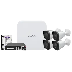 NVRKIT108B-4 - Kit de videovigilância Ajax