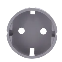 Tampa para tomada de base tipo F Ajax OUTLETCORE-BASIC - Cor cinza RAL 7004