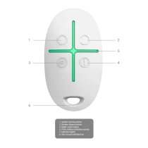 SPACECONTROL-W-Remote control - Grade 2 Ajax - White colour