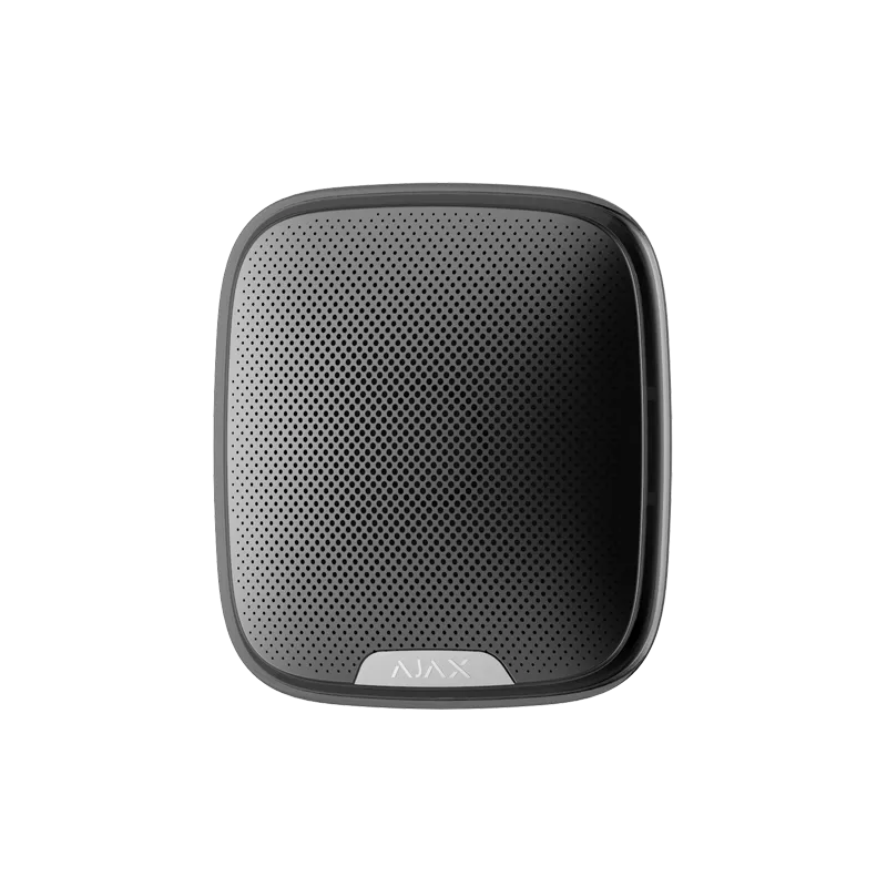 STREETSIREN-B-Sirena per esterni - Certificato grado 2 Ajax-Colore nero