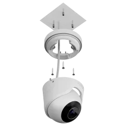 TURRETCAM-5-4MM-W- Telecamera IP Turret 5 Megapixel Ajax,Ottica 4 mm - Colore bianco