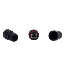 CON-RJ45-GLAND-W-BLACK