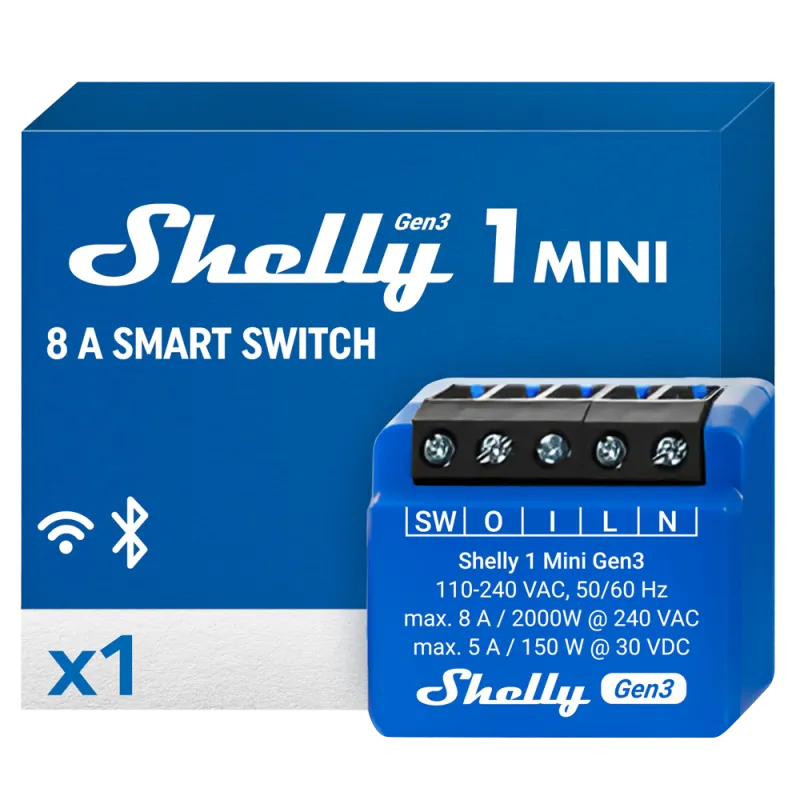 Shelly 1 Mini Gen3 SH-1-MINI-GEN3